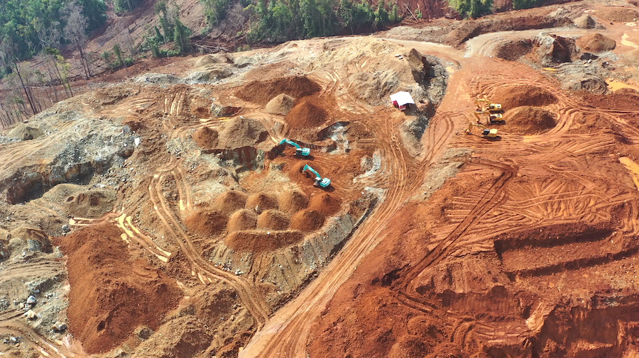 Nickel mining activities at Sangia's former mining location at Mandiodo village, Molawe, North Konawe, Southeast Sulawesi, on November 19, 2022 / Tempo